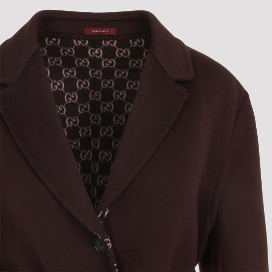 26FW 구찌 리버서블 롱 울 코트 823839 Z7ASL 2016 BROWN PINK - GUCCI