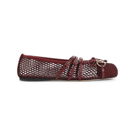 26FW 구찌 홀스빗 플랫 슈즈 835077 FAEQZ 6207 ROSSO ANCORA - GUCCI