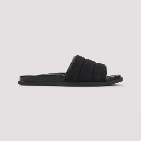 26FW 구찌 GG 캔버스 슬라이드 838089 FAD71 1000 BLACK - GUCCI