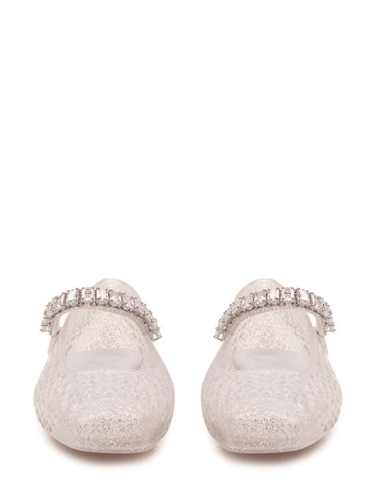 26FW 지미추 플랫 슈즈 J000176685 CLEARSILVER CLEAR SILVER MIX CRYSTAL - JIMMY CHOO