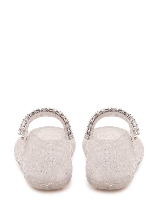 26FW 지미추 플랫 슈즈 J000176685 CLEARSILVER CLEAR SILVER MIX CRYSTAL - JIMMY CHOO