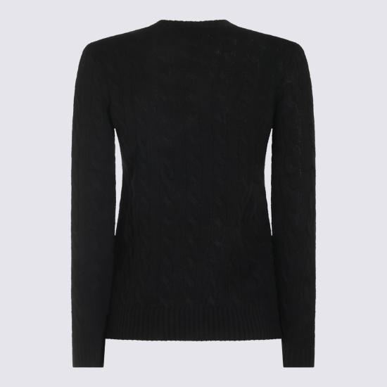 26FW 폴로 랄프로렌 폴로 자수 케이블 니트 스웨터 211971865 005 Black - POLO RALPH LAUREN