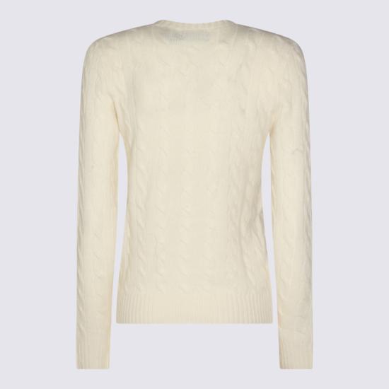26FW 폴로 랄프로렌 폴로 자수 케이블 니트 스웨터 211971865 001 CREAM - POLO RALPH LAUREN