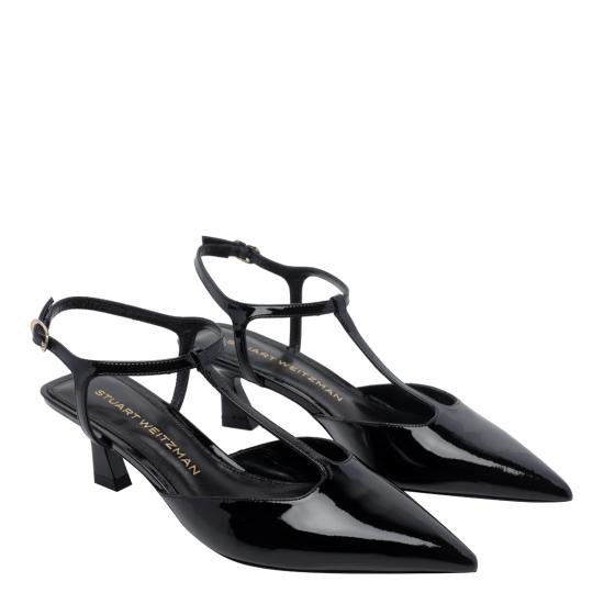 26FW 스튜어트 와이츠먼 힐/펌프스 SO171 VINNIE T STRAP PUMP PATBLK BLACK - STUART WEITZMAN