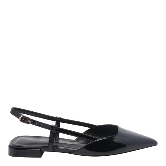 26FW 스튜어트 와이츠먼 플랫 슈즈 SO151 VINNIE SLINGBACK PATBLK BLACK