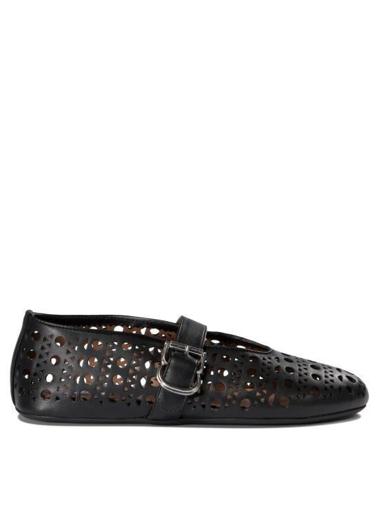26FW 알라이아 플랫 슈즈 AA3A029CK216999 Black