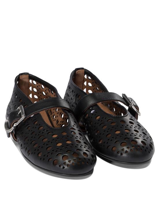 26FW 알라이아 플랫 슈즈 AA3A029CK216999 Black - ALAIA