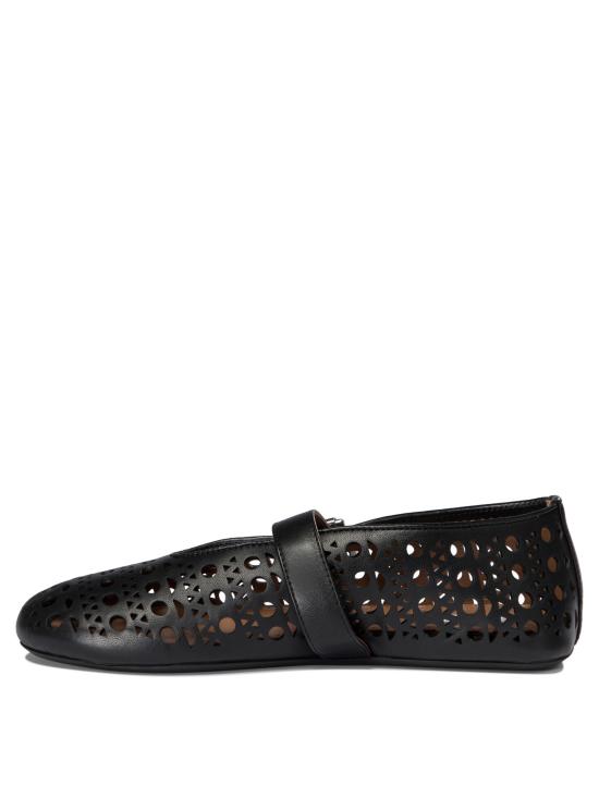 26FW 알라이아 플랫 슈즈 AA3A029CK216999 Black - ALAIA