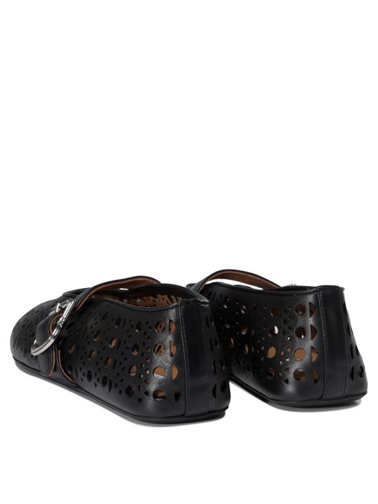 26FW 알라이아 플랫 슈즈 AA3A029CK216999 Black - ALAIA