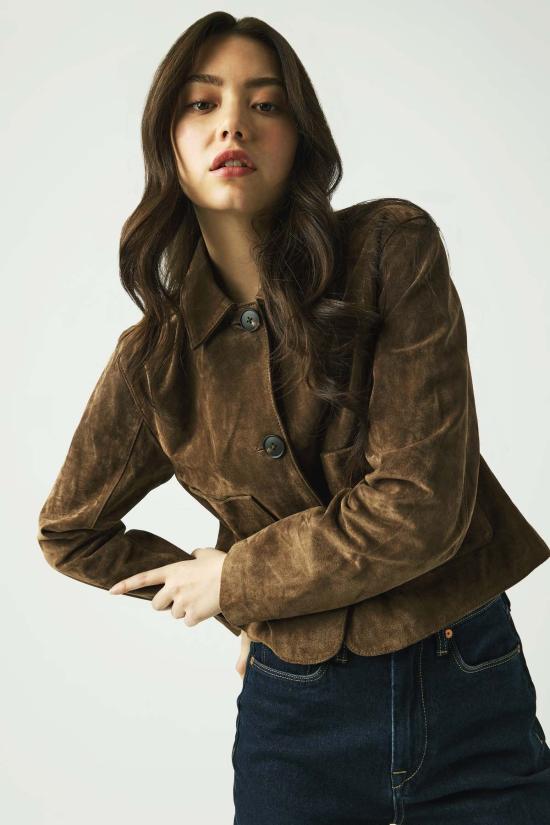  블랭크 NYC 수트 자켓 고 이지 재킷 브라운
