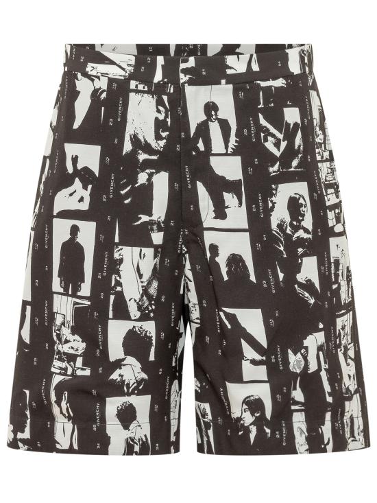 26FW 지방시 숏팬츠 BM51QG1YME 004 BLACK WHITE