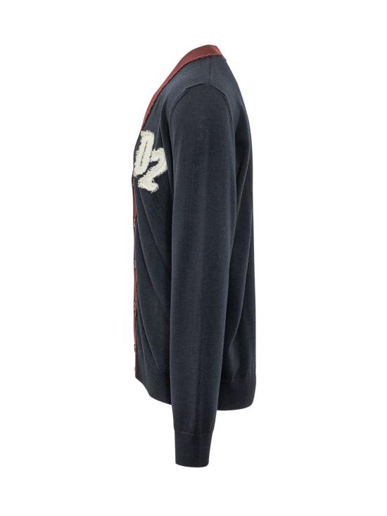 26FW 디스퀘어드2 가디건 S74HA1642D13235 961 NAVY BLUE - DSQUARED2