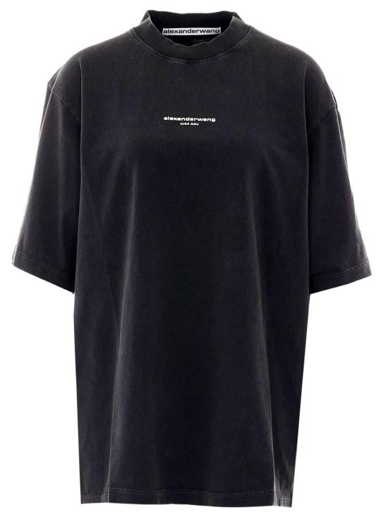 26FW 알렉산더 왕 반팔 티셔츠 UCC3261905 011 WASHED BLACK