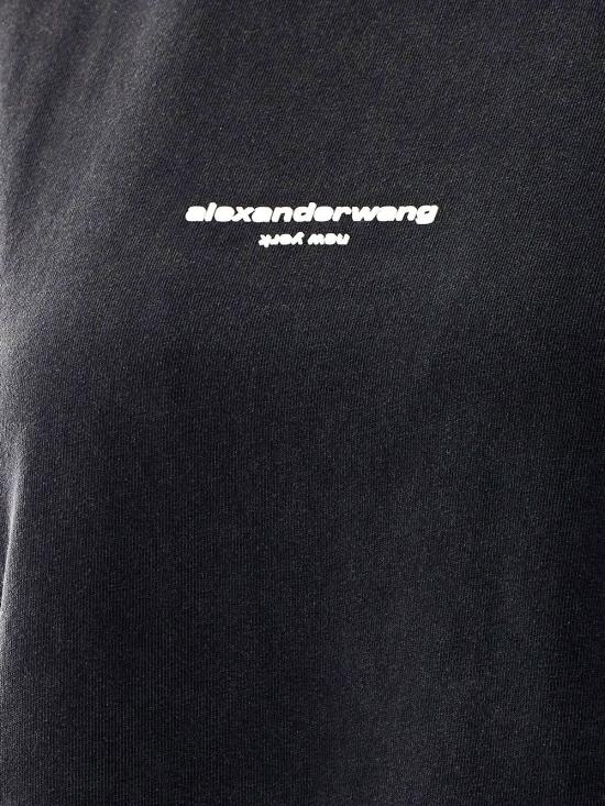 26FW 알렉산더 왕 반팔 티셔츠 UCC3261905 011 WASHED BLACK - ALEXANDER WANG