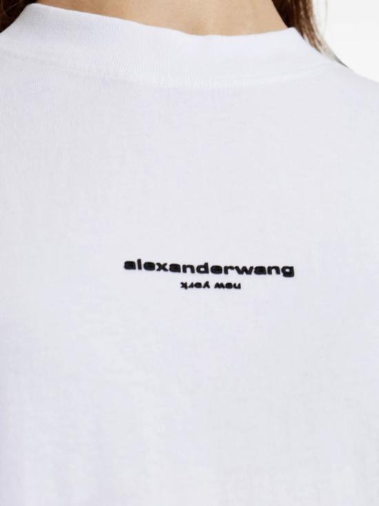 26FW 알렉산더 왕 반팔 티셔츠 UCC3261905 100 WHITE - ALEXANDER WANG