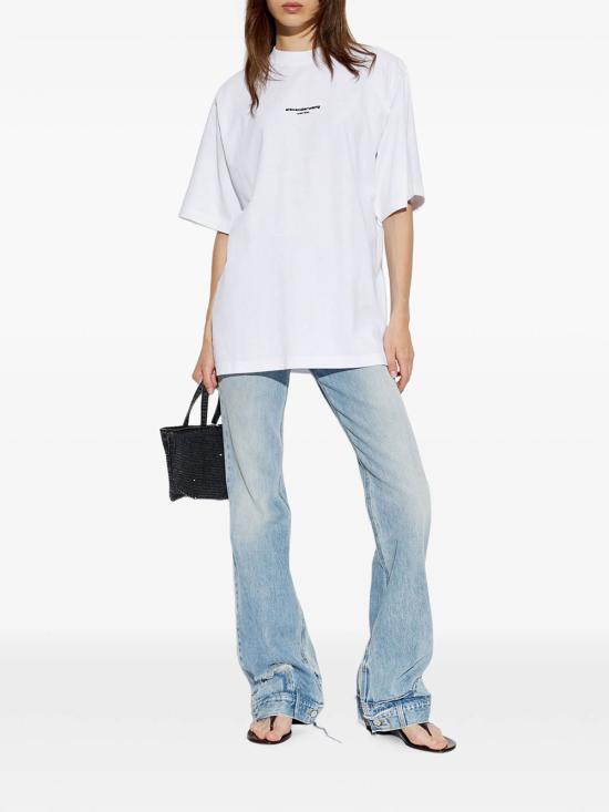 26FW 알렉산더 왕 반팔 티셔츠 UCC3261905 100 WHITE - ALEXANDER WANG