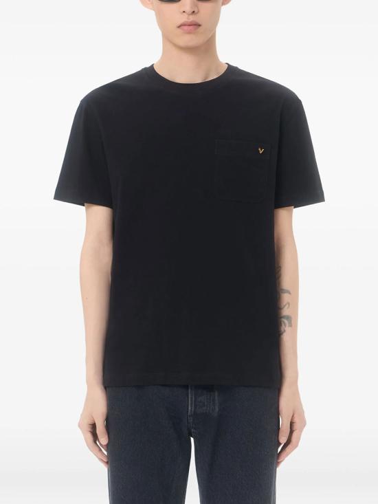 26FW 발렌티노 가라바니 반팔 티셔츠 VMG10VBGR 0NO NERO - VALENTINO GARAVANI