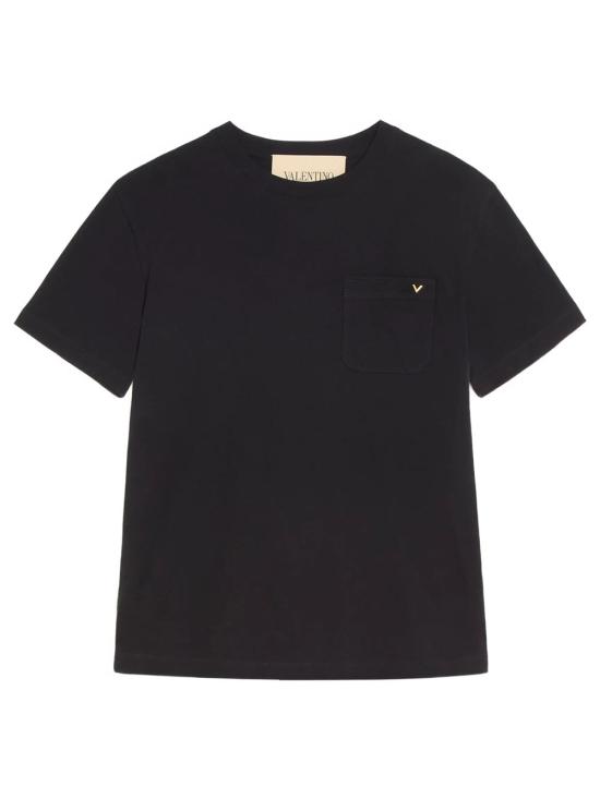 26FW 발렌티노 가라바니 반팔 티셔츠 VMG10VBGR 0NO NERO