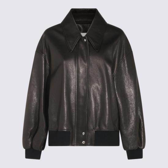 26FW 케이트 가죽 자켓 6166729 200 BLACK - KHAITE
