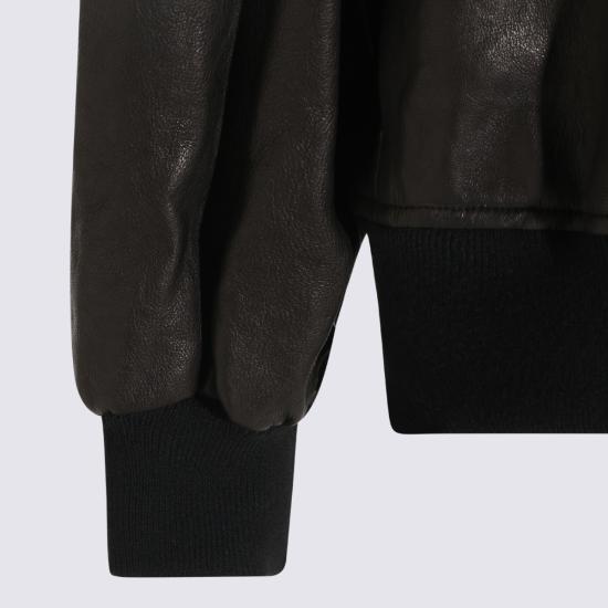 26FW 케이트 가죽 자켓 6166729 200 BLACK - KHAITE