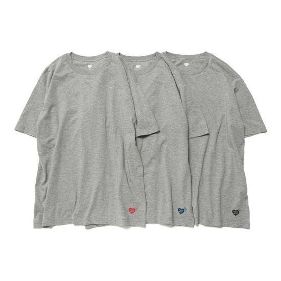 26SS 휴먼메이드 반팔 티셔츠 HM00CS001 GRAY DOM