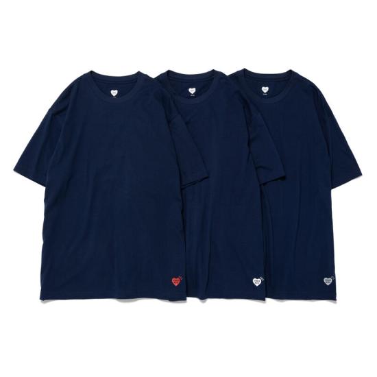 26SS 휴먼메이드 반팔 티셔츠 HM00CS001 NAVY DOM