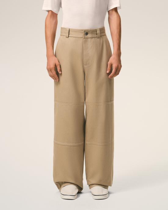 26SS 아미 코튼 워커 트라우저 HTR864 CO0211 A036 BEIGE TAUPE DOM - AMI