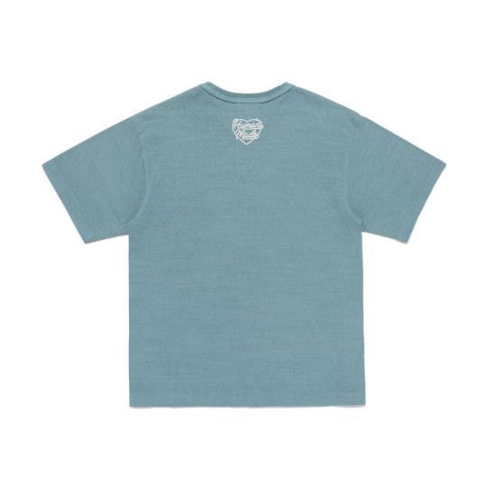26SS 휴먼메이드 반팔 티셔츠 HM31CS045 BLUE DOM - HUMANMADE