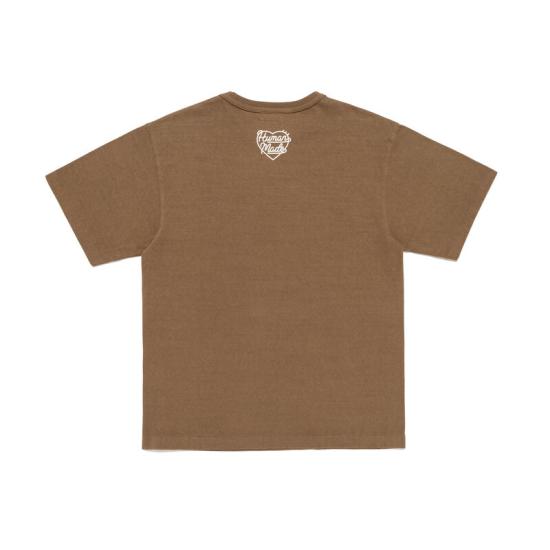 26SS 휴먼메이드 반팔 티셔츠 HM31CS045 OLIVE DRAB DOM - HUMANMADE