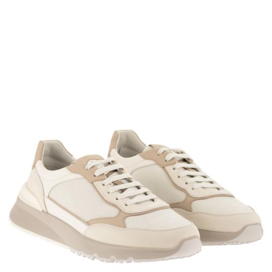 26FW 브루넬로 쿠치넬리 스니커즈 MZUSNEO355 CREAM - BRUNELLO CUCINELLI