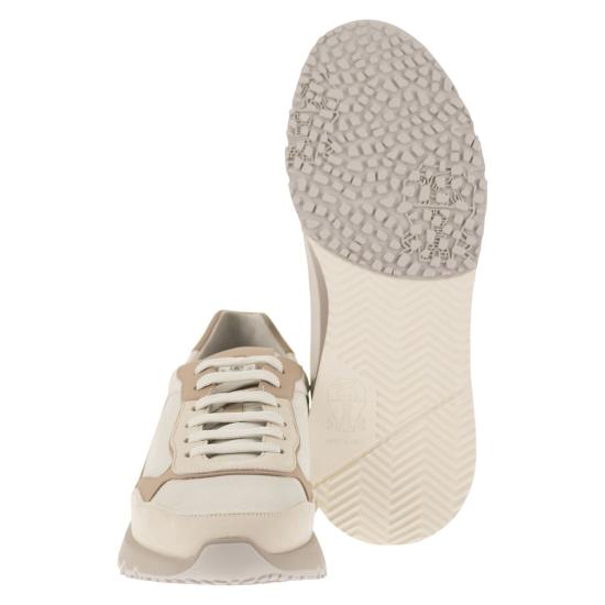 26FW 브루넬로 쿠치넬리 스니커즈 MZUSNEO355 CREAM - BRUNELLO CUCINELLI