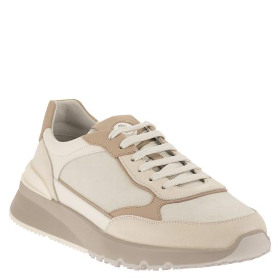 26FW 브루넬로 쿠치넬리 스니커즈 MZUSNEO355 CREAM - BRUNELLO CUCINELLI