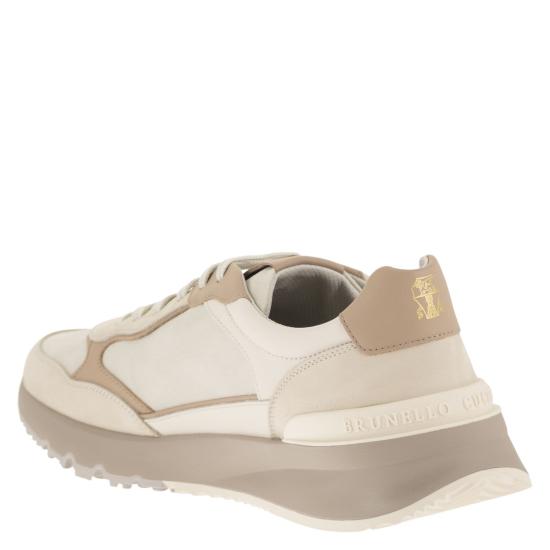 26FW 브루넬로 쿠치넬리 스니커즈 MZUSNEO355 CREAM - BRUNELLO CUCINELLI