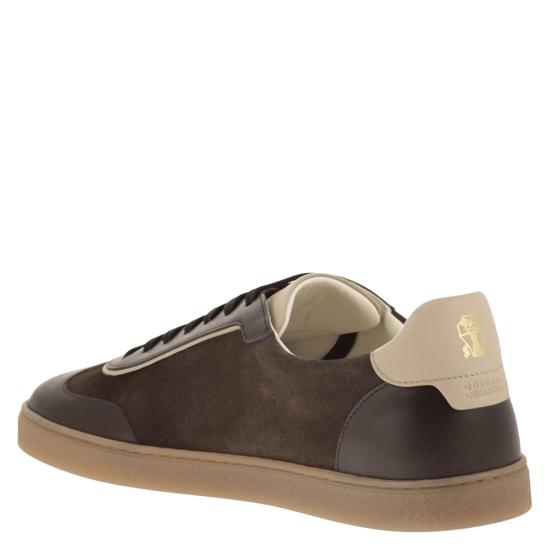 26FW 브루넬로 쿠치넬리 스니커즈 MZULDGJ336 DARK BROWN - BRUNELLO CUCINELLI