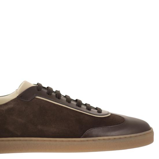 26FW 브루넬로 쿠치넬리 스니커즈 MZULDGJ336 DARK BROWN - BRUNELLO CUCINELLI