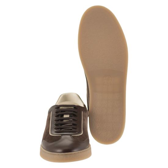 26FW 브루넬로 쿠치넬리 스니커즈 MZULDGJ336 DARK BROWN - BRUNELLO CUCINELLI