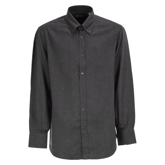 26FW 브루넬로 쿠치넬리 긴팔 셔츠 MY6370038 DARK GREY