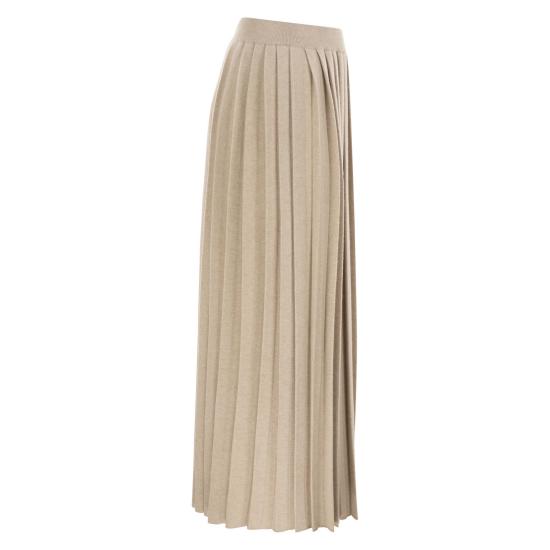 26FW 파비아나 필리피 롱 스커트 GND216F339 BEIGE - FABIANA FILIPPI