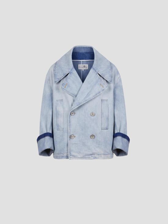 26SS MM6 메종마르지엘라 데님 자켓 S52AM0357M30055 962 LIGHT BLUE