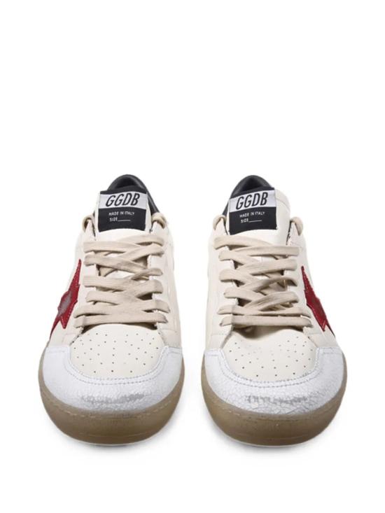 26FW 골든구스 스니커즈 GMF00117 F008742 15987 15987 BUTTER BEIGE WHITE RED SILVER - GOLDEN GOOSE