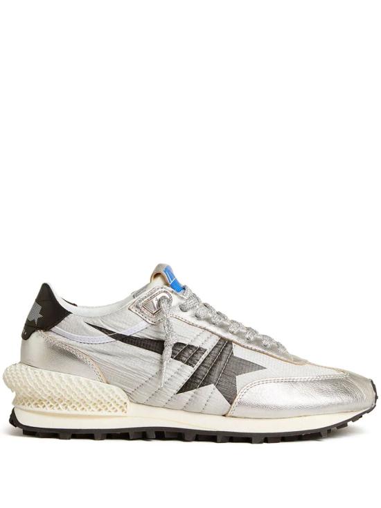 26FW 골든구스 립스탑 나일론 어퍼 & 블랙 스타 마라톤 스니커즈 GMF00684 F005667 60246 099 60246 SILVER BLACK