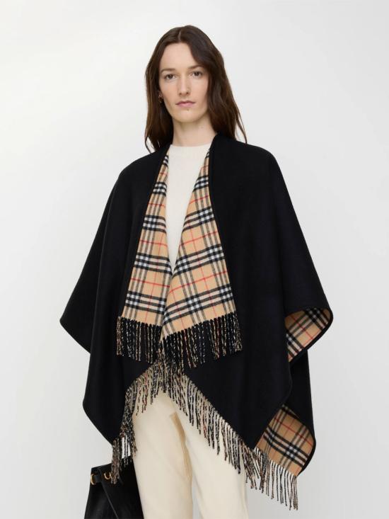 26FW 버버리 케이프 8122804 C1900 BLACK SAND - BURBERRY