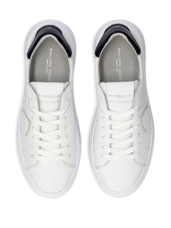 26FW 필립모델 스니커즈 BTLU V018 V018 CALF WHITE NAVY BLUE - PHILIPPE MODEL