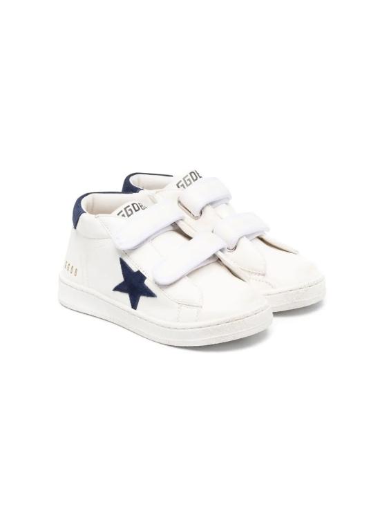 26FW [키즈] 골든구스 JUNE 준 벨크로 스니커즈 GJF00386 F003322 10357 10357 WHITE DARK BLUE