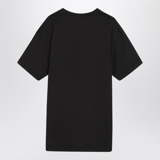 26FW 스톤 아일랜드 60/2 컴퍼스 패치 코튼 저지 슬림 핏 티셔츠 S152100027S0013 Black - STONE ISLAND