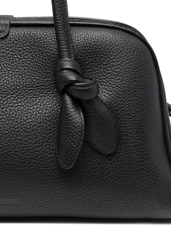 26FW 자크뮈스 투리스모 소프트 볼링백 BAU00417AC03A03 990 Black - JACQUEMUS