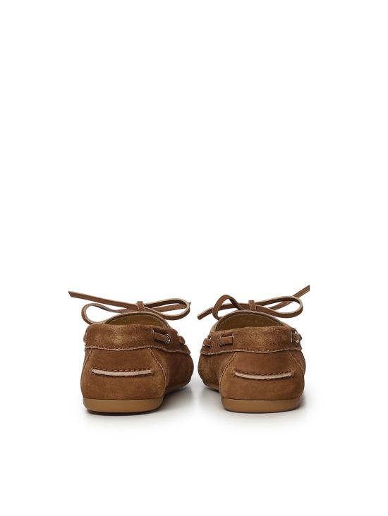 26FW 미우미우 언라인드 스웨이드 로퍼 5D123E Z5OF0401 Cinnamon - MIU MIU