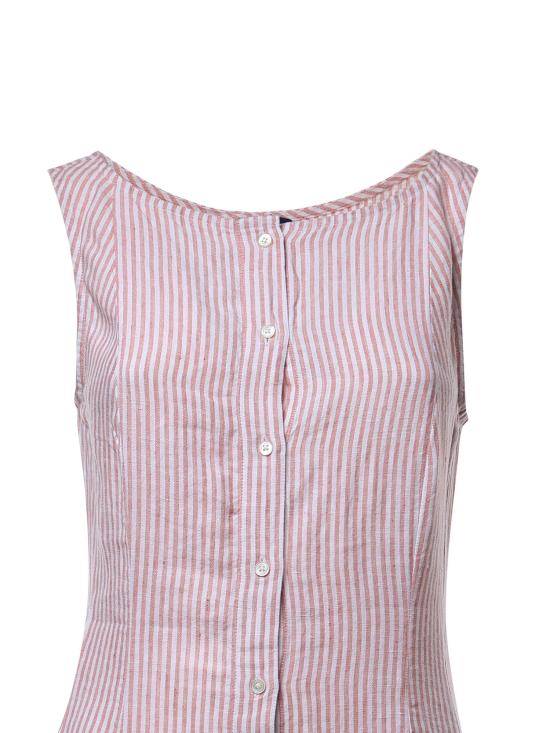 26FW 폴로 랄프로렌 미디 원피스 211B17459 002 Mauve White - POLO RALPH LAUREN