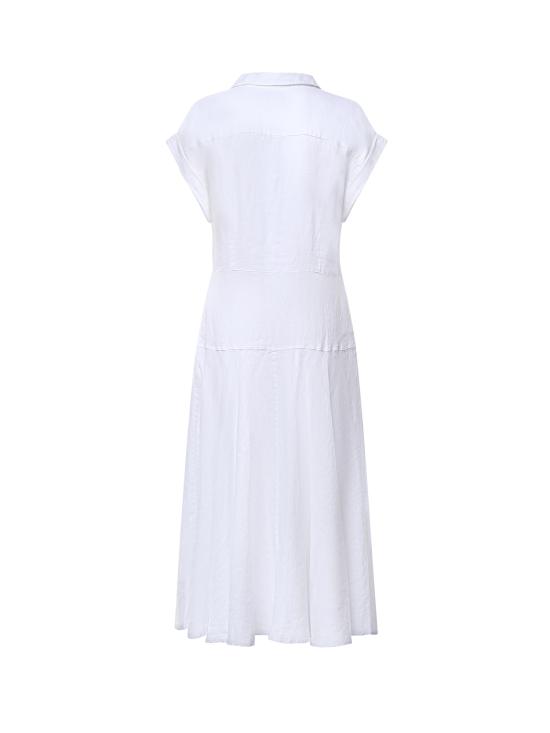 26FW 폴로 랄프로렌 미디 원피스 211B22538 001 WHITE - POLO RALPH LAUREN