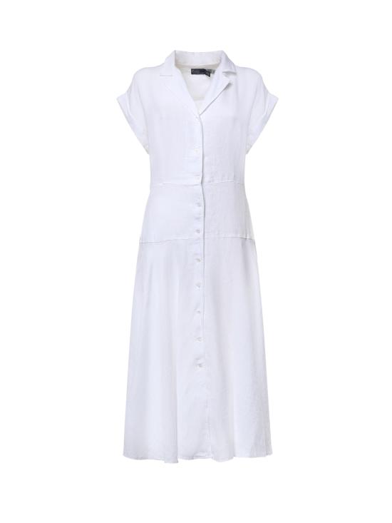 26FW 폴로 랄프로렌 미디 원피스 211B22538 001 WHITE